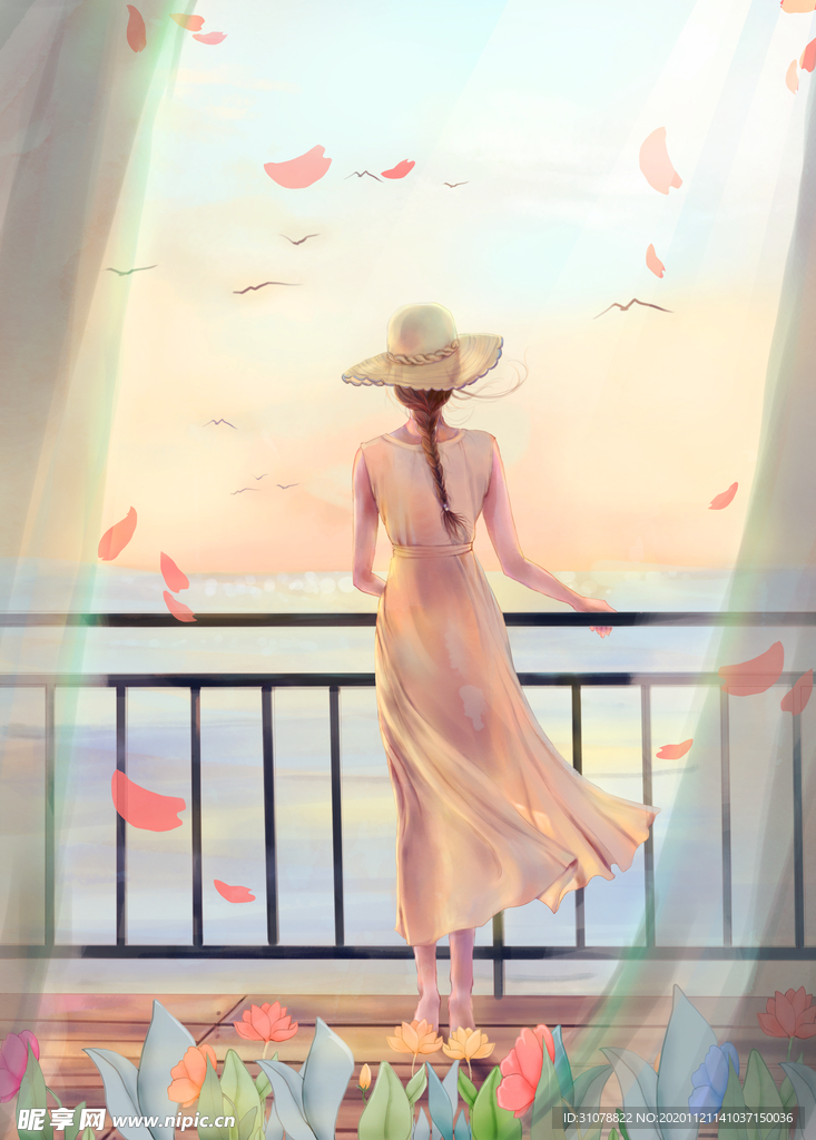 创意卡通插画图案