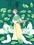 创意卡通插画图案