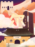 创意卡通插画图案