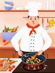 创意卡通插画图案