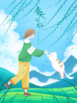 创意卡通插画图案