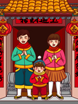 创意卡通插画图案