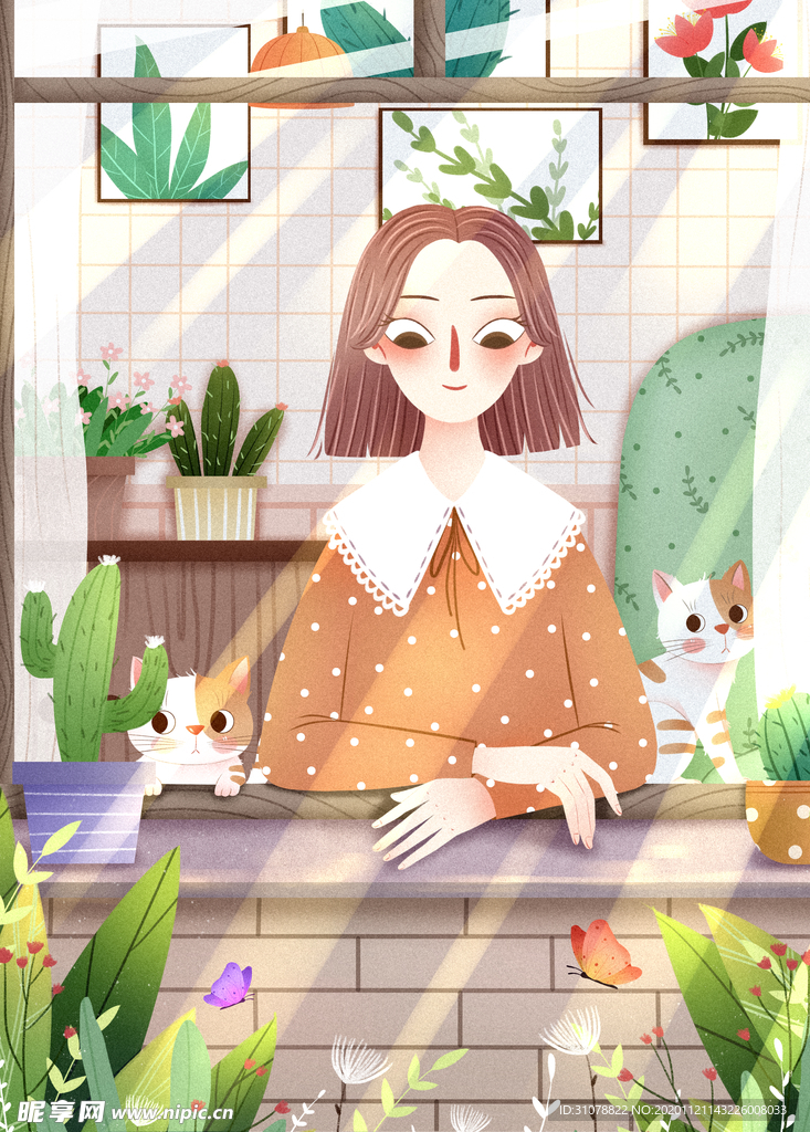 创意卡通插画图案