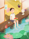创意卡通插画图案