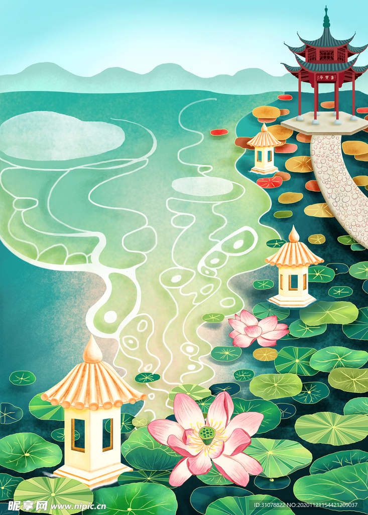 创意卡通插画图案