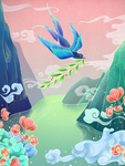 创意卡通插画图案