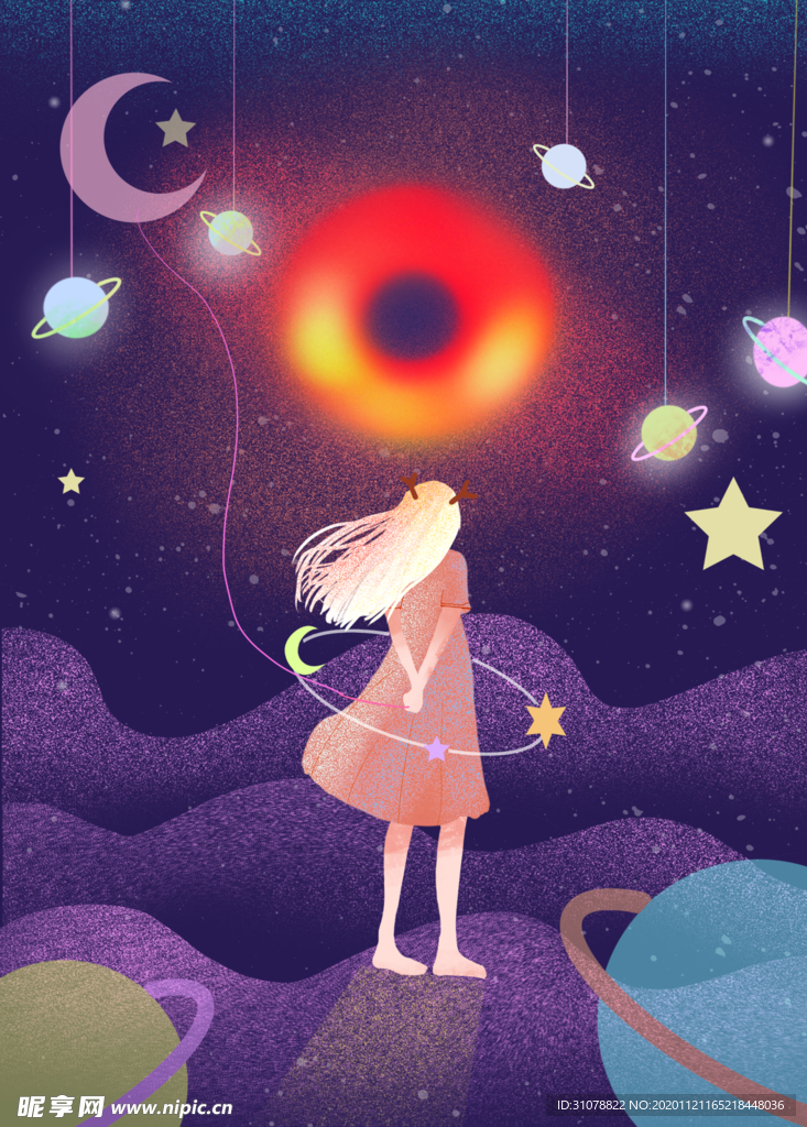 创意卡通插画图案