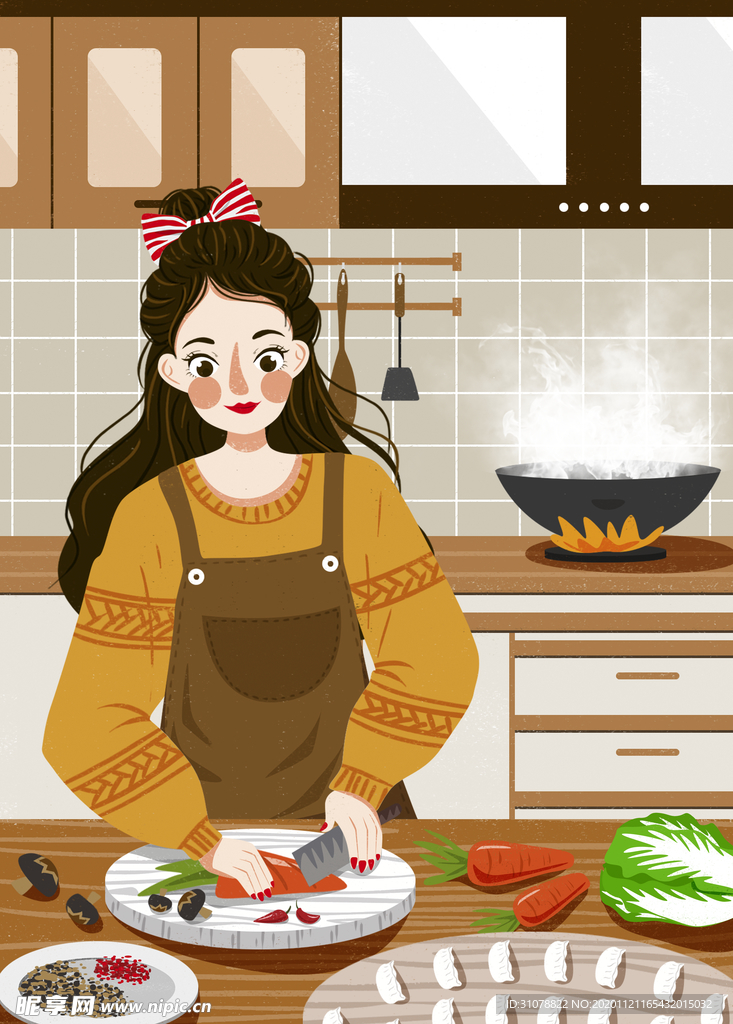 创意卡通插画图案