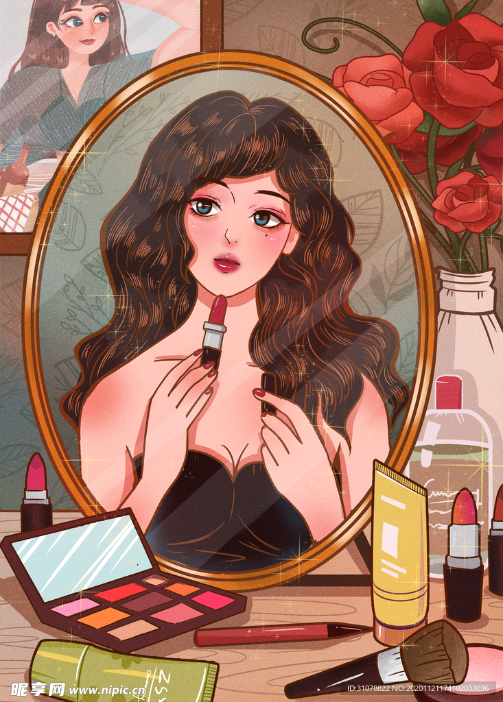 创意卡通插画图案
