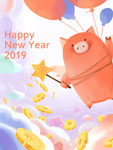 创意卡通插画图案