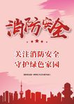 消防海报 消防展架