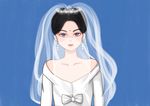 新娘婚纱个性性感美女