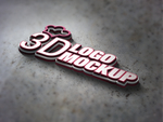 3d精致logo样机