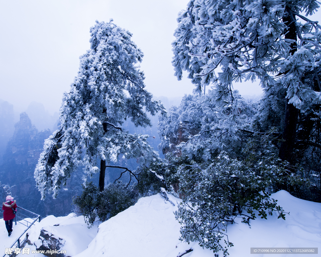 张家界雪景