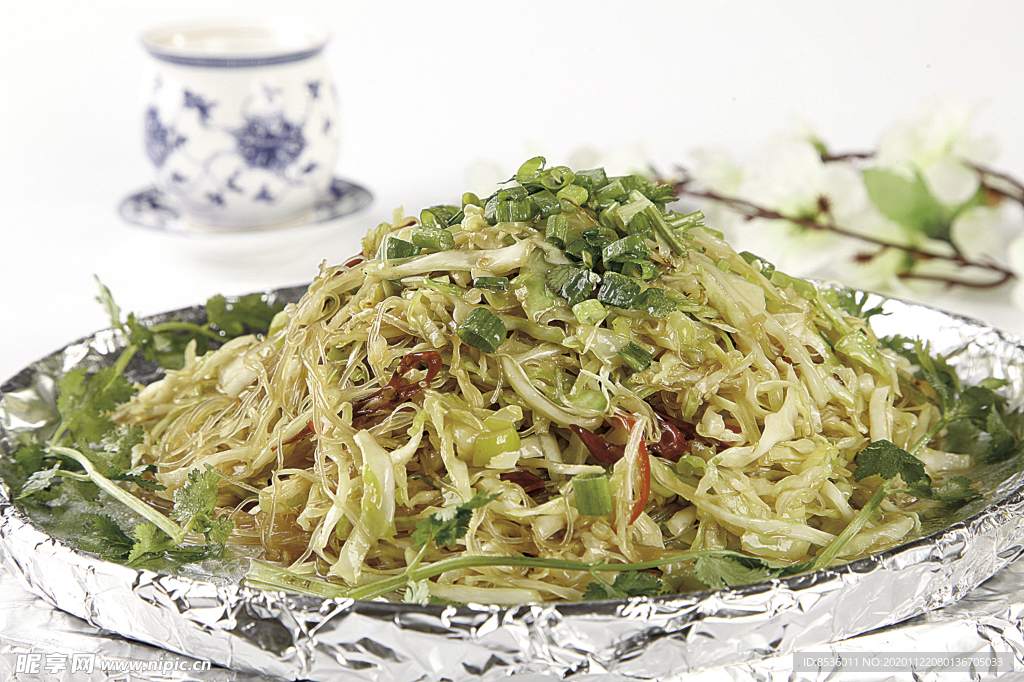 铁板粉丝包菜