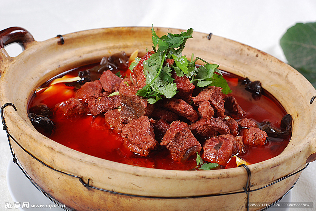 煲仔红汤野鹿肉
