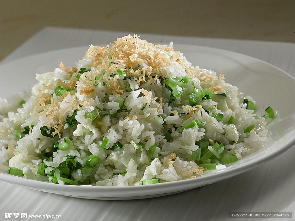 瑶柱菜心粒蛋白炒饭