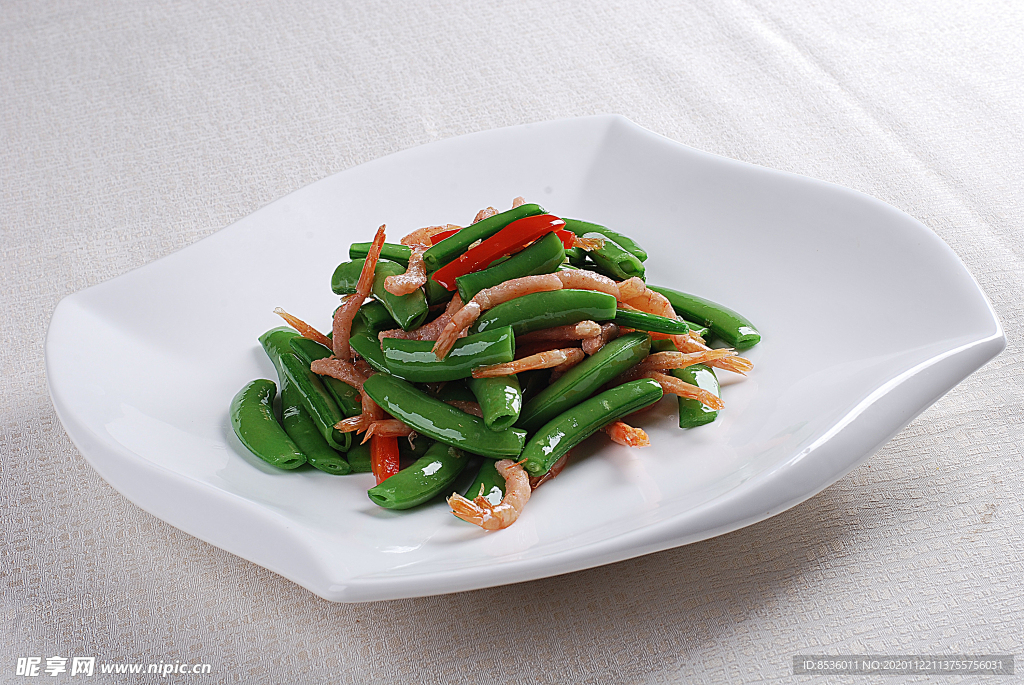 蜜豆炒虾干