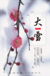 大雪节气海报