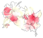 水墨花