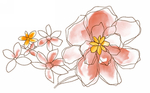 水墨花