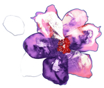 水墨花