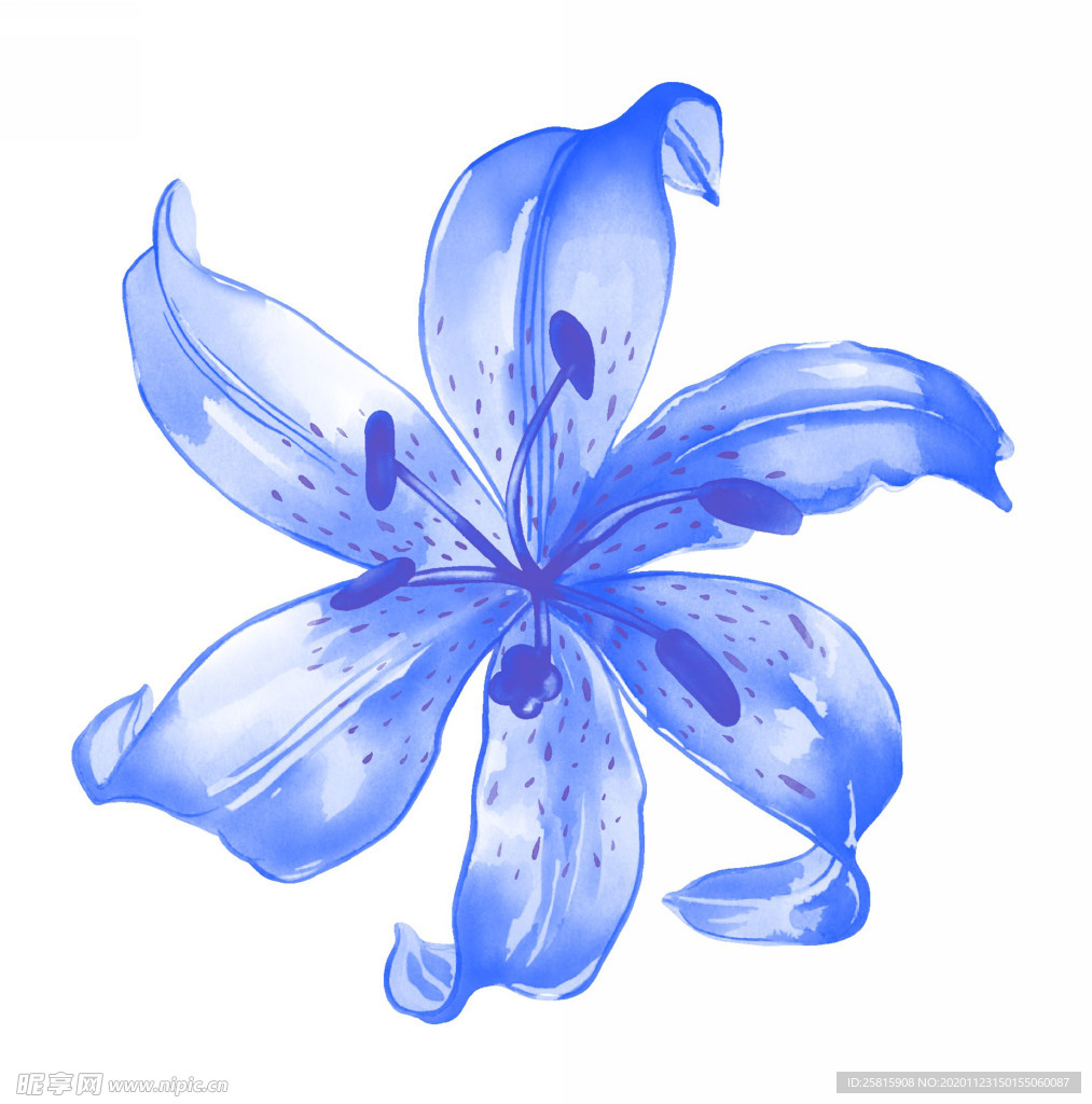 水墨花