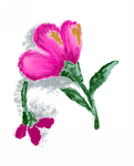 水墨花草