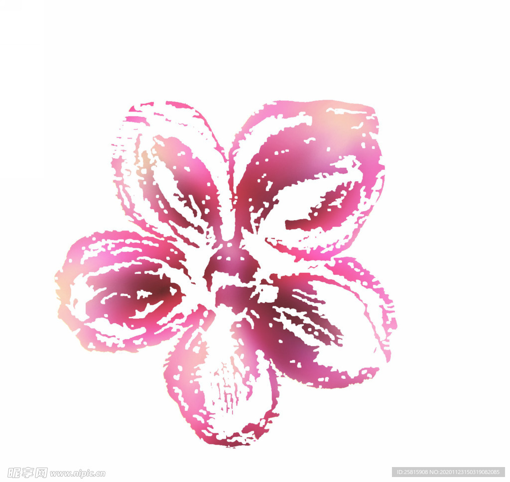 水墨花草