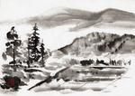 水墨画