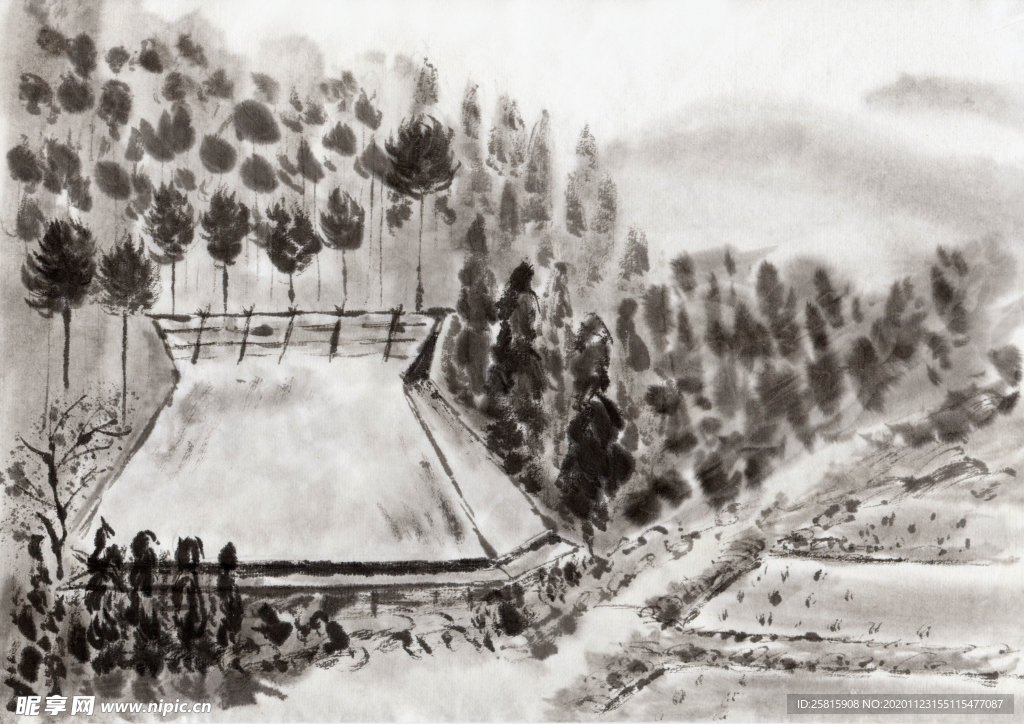 水墨画