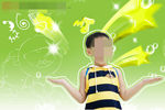 时尚多彩梦幻幼儿少年相册模板