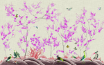 手绘花鸟