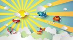 小清新简约创意剪纸海报图片