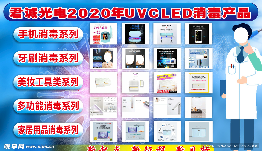 2020年UVCLED消毒产品