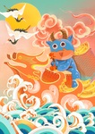 牛年插画海报