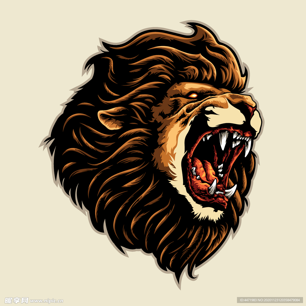 狮子 Lion 涂鸦 动物