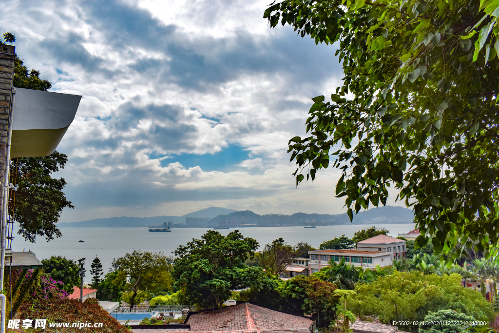 俯瞰鼓浪屿鹭江江景