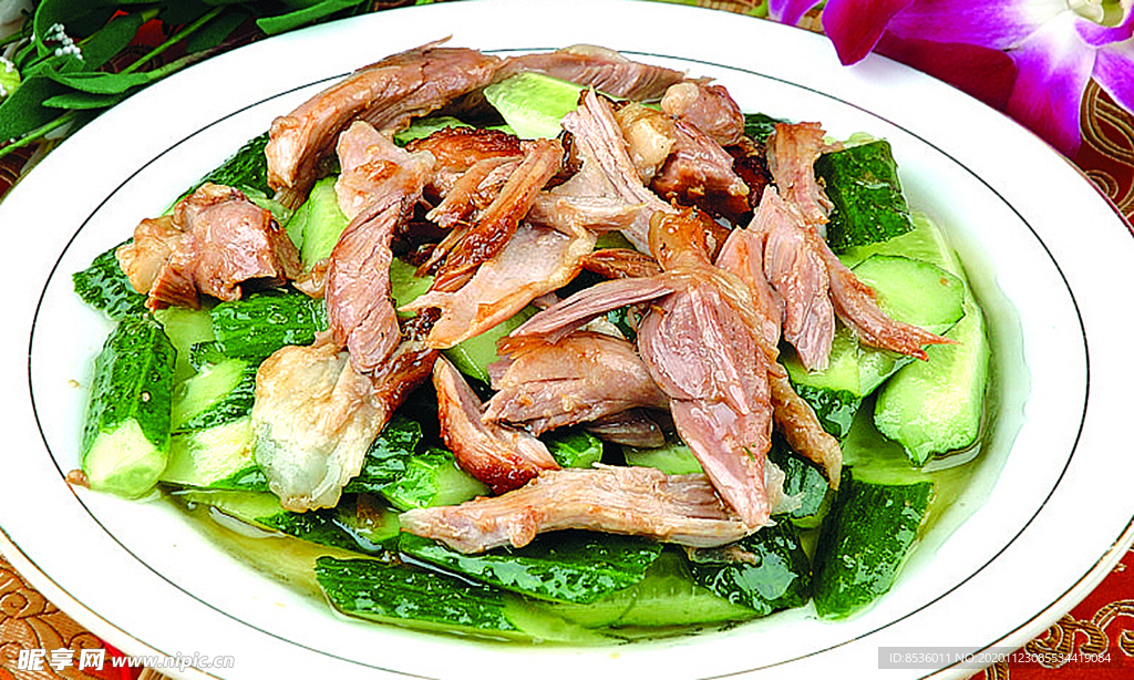 肘子肉拌黄瓜