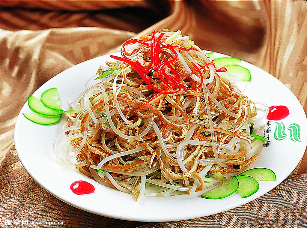 冷拼豆腐拌粉条