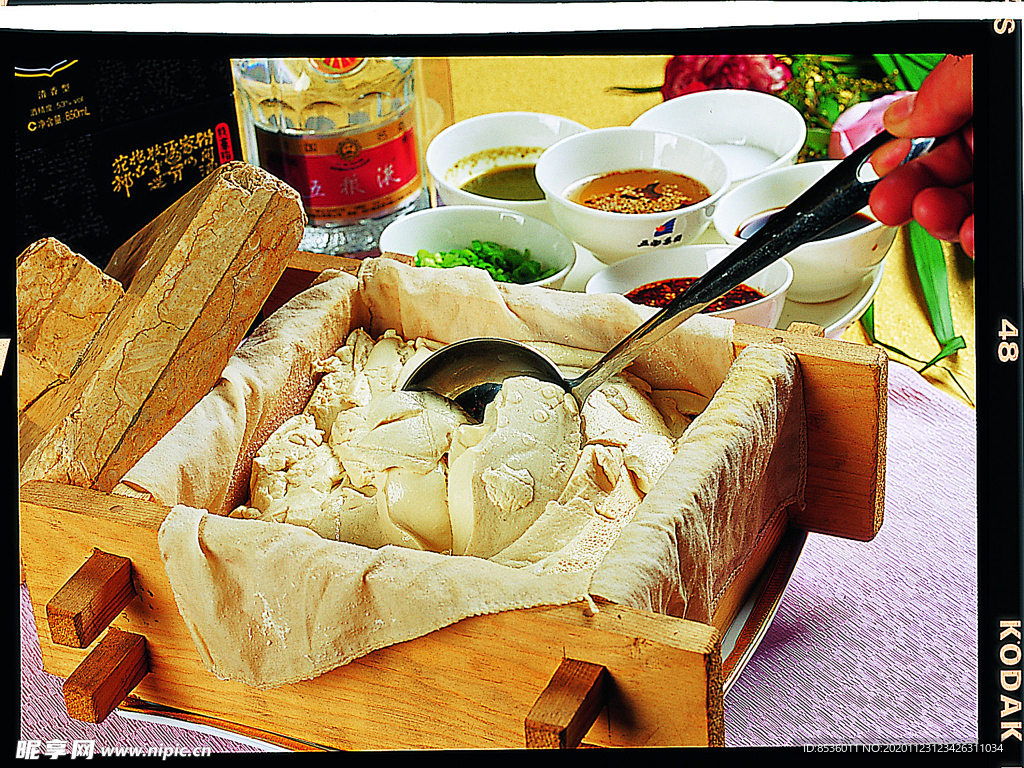 冷拼石磨豆腐