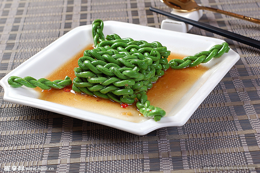 冷拼缠丝豇豆