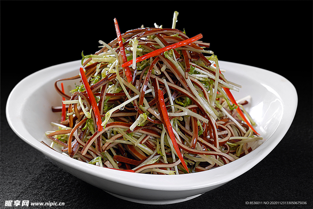 冷拼松柳豆干