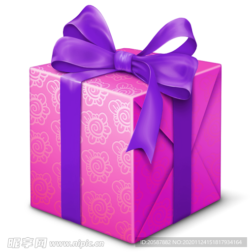 紫粉色礼盒