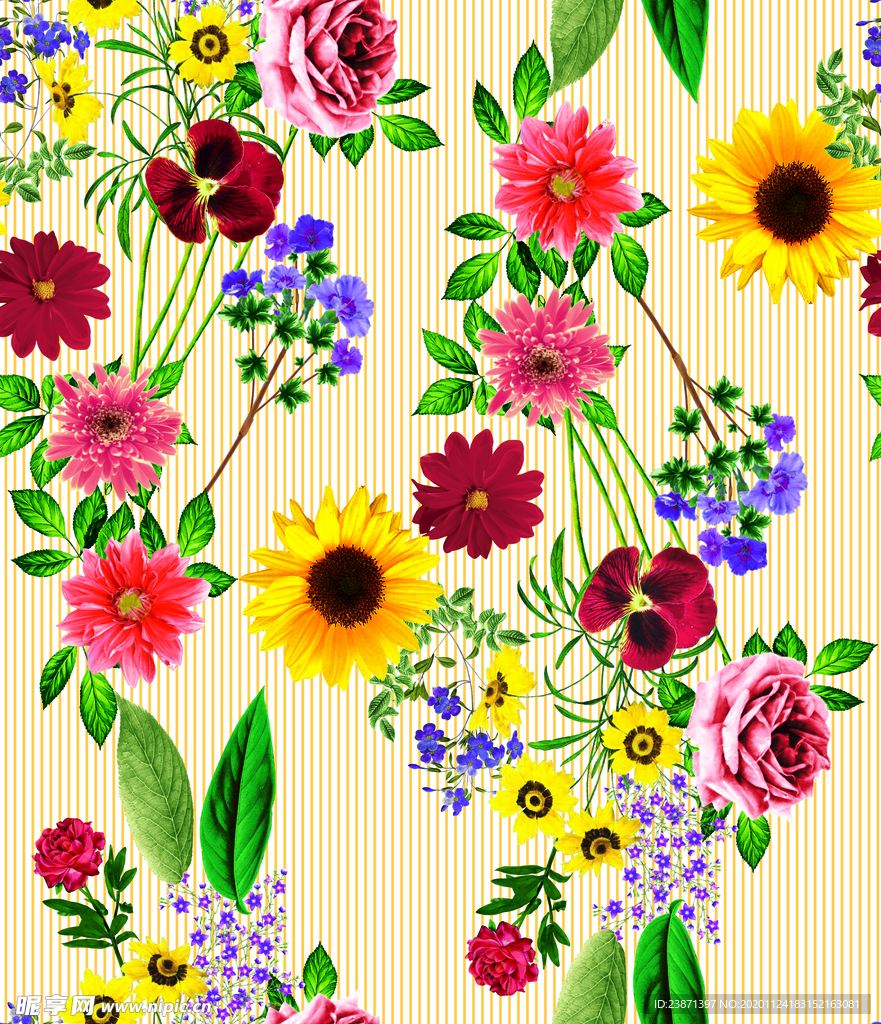 手绘花