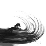 水墨马
