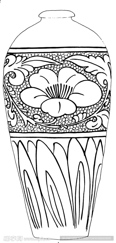 罐子花纹
