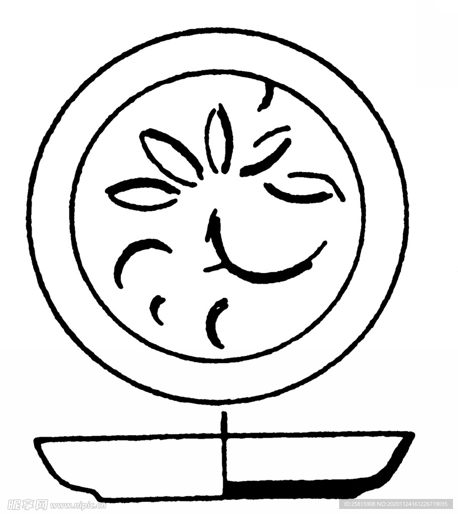 盘子花纹