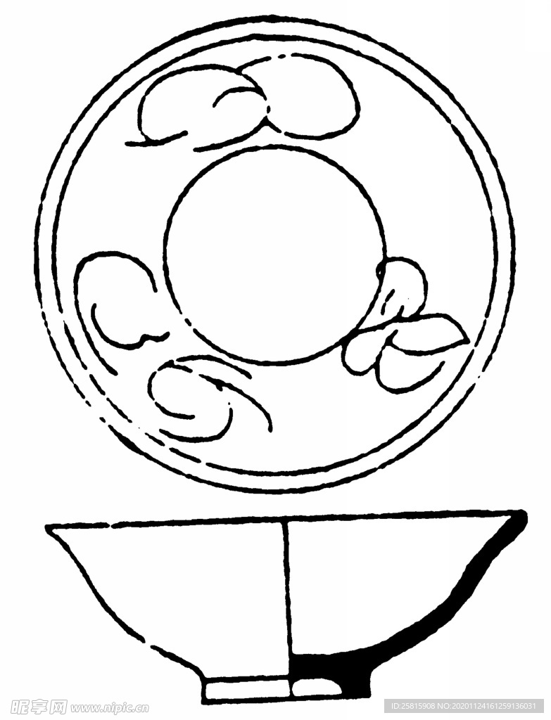 盘子花纹
