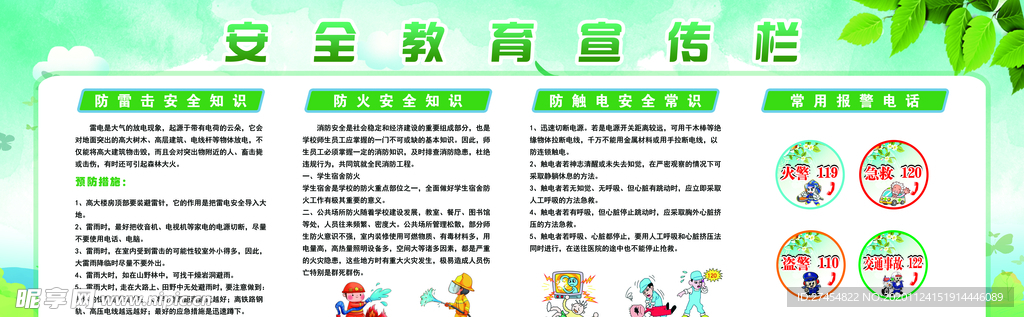 安全教育宣传栏